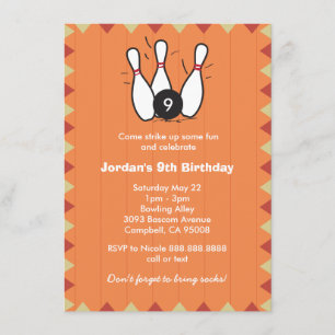 Invitation Enfant ou fête d'anniversaire de roulement