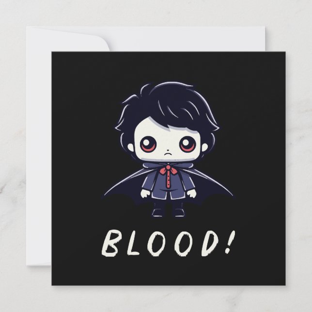 Invitation Enfant Vampire (Devant)