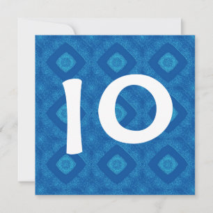 Invitation Enfants 10e anniversaire grand nombre Concevez vot