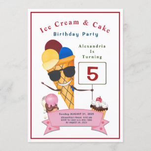 Invitation Enfants Anniversaire Fun Cute