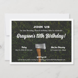 Invitation Enfants Ax Jeter Anniversaire Fête