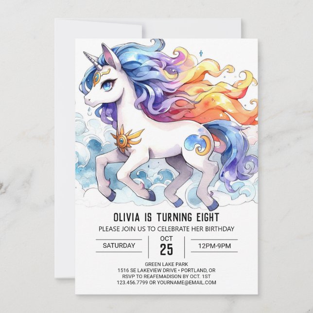 Invitation Enfants Barnyard Horse Anniversaire (Devant)