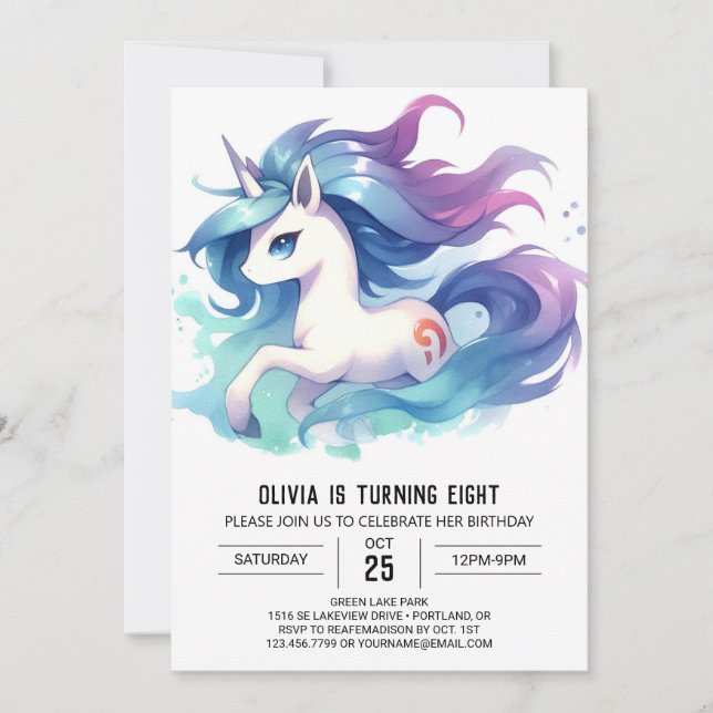 Invitation Enfants Barnyard Horse Anniversaire (Devant)