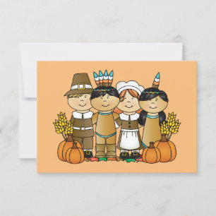 Invitation Enfants bons thanksgivings