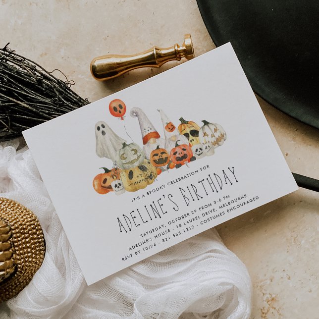 Invitation Enfants de l'équipage éffrayant Halloween fête d'a (Créateur téléchargé)