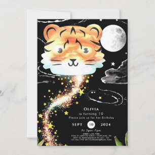 Invitation Enfants Enchanted Tiger Anniversaire