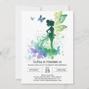 Invitation Enfants Enchanter Fée Anniversaire Magique