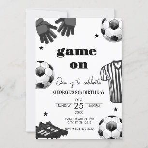 Invitation Enfants Football Football Anniversaire