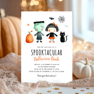 Invitation Enfants Halloween Party mignonne Enfants