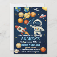 Enfants individuels Astronaute spatiale Anniversai