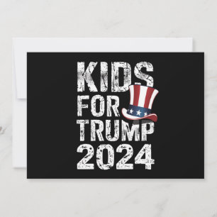 Invitation Enfants pour Trump Élections USA 2024