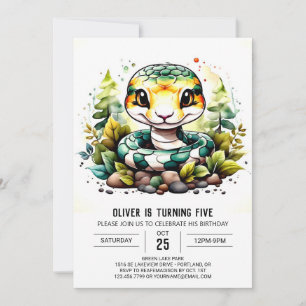 Invitation Enfants reptiles en ligne Anniversaire