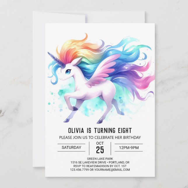 Invitation Enfants rustiques Cheval Anniversaire (Devant)