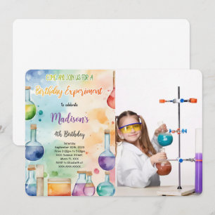Invitation Enfants Science Anniversaire Photo