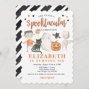 Invitation Enfants Spooktacular Halloween fête d'anniversaire