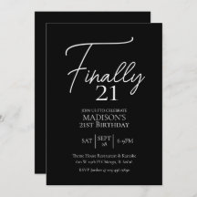 Enfin 21 Noir & Blanc 21e anniversaire