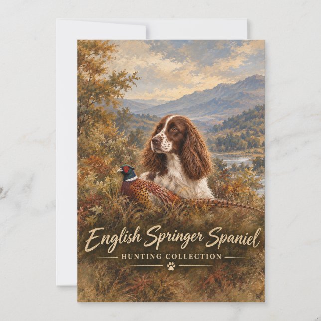 Invitation English Springer Spaniel  (Devant)