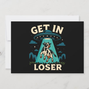 Invitation Enlèvement Drôle De Vache Par OVNI