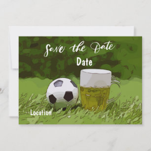 Invitation Enregistrement de football à la date avec de la bi