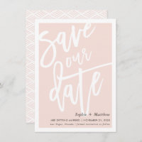 ENREGISTRER LA brosse DATE lettré script blush ros