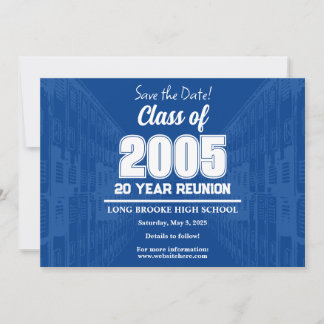 Invitation Enregistrer la classe de date de 2005 Réunion scol