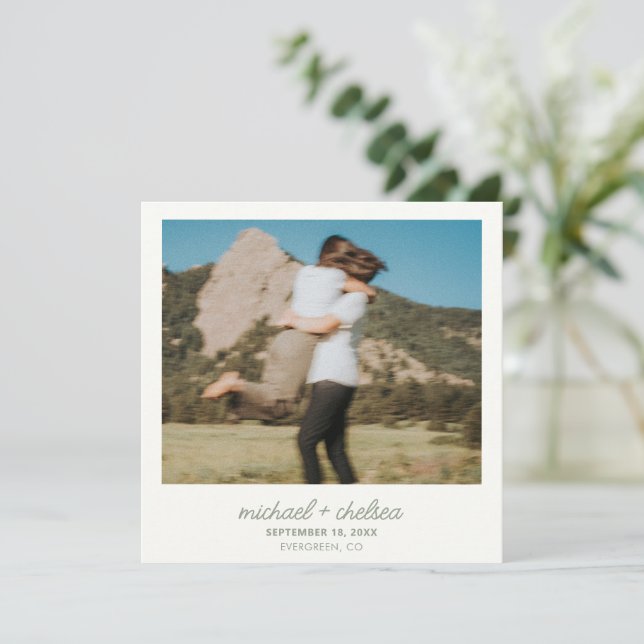 Invitation Enregistrer la date (Debout devant)