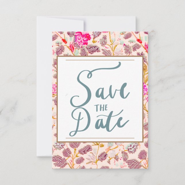 Invitation Enregistrer La Date Annonce "Growing Vine" (Devant)