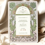 Invitation Enregistrer la date Art Nouveau Vintage par Mucha<br><div class="desc">Art Nouveau Vintage Sauvegardez la Date Cartes mariages d'Alphonse Mucha dans un design floral, romantique et fantaisiste. Les fleurs victoriennes complètent les polices art déco classiques. Entrez vos informations personnalisées, et vous avez terminé. Si vous souhaitez modifier la conception, cliquez sur le bouton bleu "Customiser". Merci tellement pour considérer mon...</div>