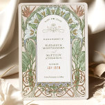 Invitation Enregistrer la date Art Nouveau Vintage par Mucha<br><div class="desc">Art Nouveau Vintage Sauvegardez la Date Cartes mariages d'Alphonse Mucha dans un design floral, romantique et fantaisiste. Les fleurs victoriennes complètent les polices art déco classiques. Entrez vos informations personnalisées, et vous avez terminé. Si vous souhaitez modifier la conception, cliquez sur le bouton bleu "Customiser". Merci tellement pour considérer mon...</div>