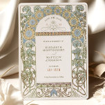 Invitation Enregistrer la date Art Nouveau Vintage par Mucha<br><div class="desc">Art Nouveau Vintage Sauvegardez la Date Cartes mariages d'Alphonse Mucha dans un design floral, romantique et fantaisiste. Les fleurs victoriennes complètent les polices art déco classiques. Entrez vos informations personnalisées, et vous avez terminé. Si vous souhaitez modifier la conception, cliquez sur le bouton bleu "Customiser". Merci tellement pour considérer mon...</div>