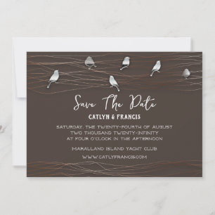 Invitation Enregistrer La Date Black Gary Custom Foto Cottage