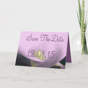 Invitation Enregistrer la date Cala Lily - Purple-Lavender