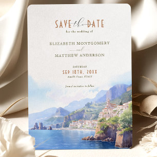 Invitation Enregistrer La Date Destination De La Côte Amalfi