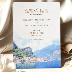 Invitation Enregistrer La Date Destination De La Côte Amalfi