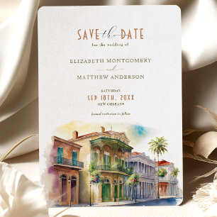 Invitation Enregistrer La Date Destination De La Nouvelle-Orl