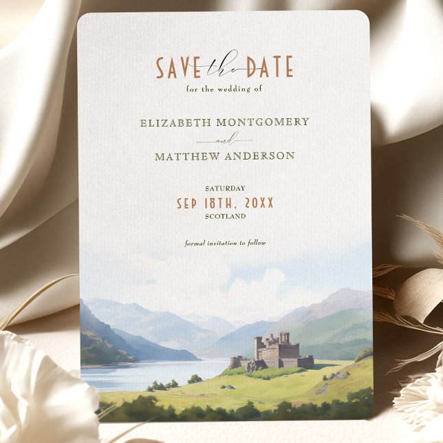 Invitation Enregistrer la date Destination des hautes terres  (Créateur téléchargé)