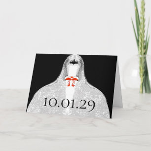 Invitation Enregistrer la date -Lace Bride's Gown -