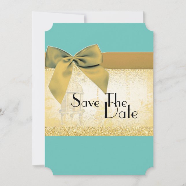 Invitation Enregistrer la date Personnaliser Mariage Paris Mo (Devant)