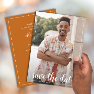 Invitation Enregistrer la Date Photo Graduation Party