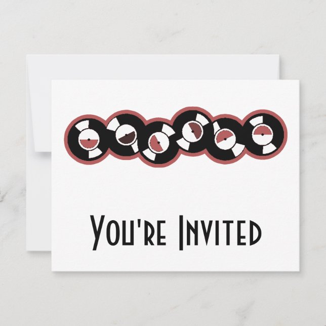 Invitation Enregistrer la ligne rouge (Devant)