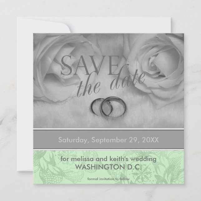 Invitation Enregistrer les annonces de date (Devant)