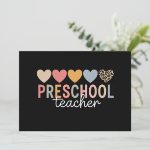 Invitation Enseignant École maternelle Rentrée des classes 