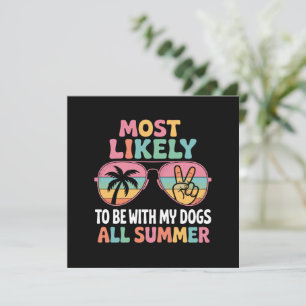 Invitation Enseignant le plus susceptible d'être avec mes chi