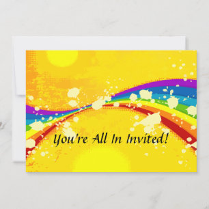Invitation Ensemble Arc-en-ciel Flash Jaune