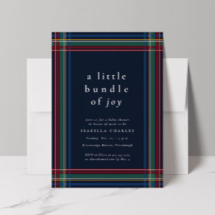 Invitation Ensemble de joie classique baby shower de Noël