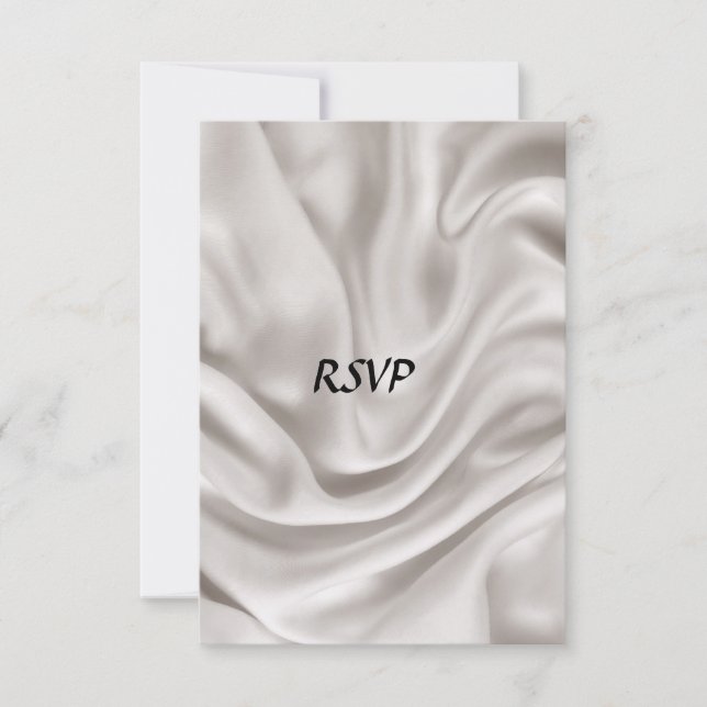 Invitation Ensemble de mariage crème RSVP (Devant)