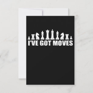 Invitation Ensemble de pièces d'échecs J'ai des fans de mouve