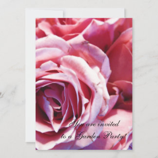 Invitation Ensemble de roses roses vives