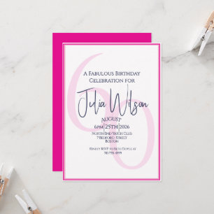 Invitation Ensemble d'invitation pour 50e anniversaire Rose M