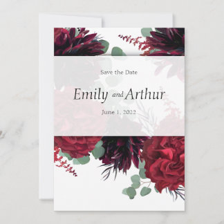 Invitation Ensemble rouge et blanc de la cave 10 Save the Dat